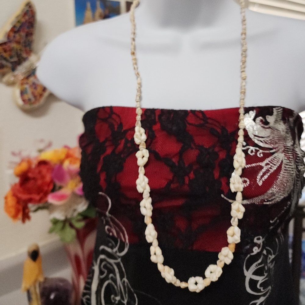 Genuine tiny sea shells necklace